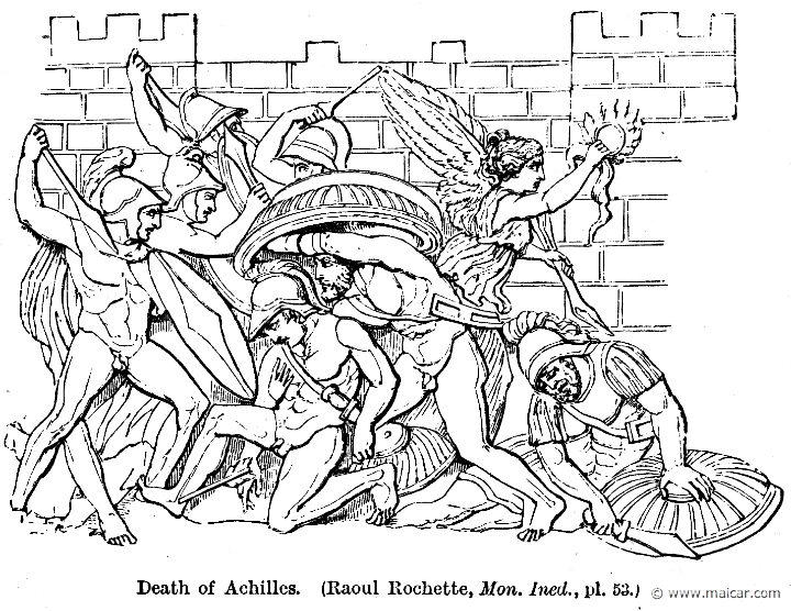 smi005.jpg - smi005: Death of Achilles. Sir William Smith, A Smaller Classical Dictionary of Biography, Mythology, and Geography (1898).