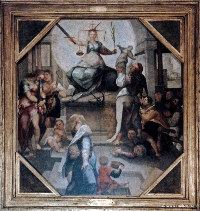4138.jpg - 4138: Ecole Siennoise XIV siècle: Allégorie de la Justice, vers 1560. Palais des Beaux-arts, Lille.