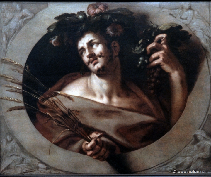 4333.jpg - 4333: Abraham Bloemaert 1564-1651: Bacchus, allégorie de l’automne. Musée des beaux arts, Rouen.