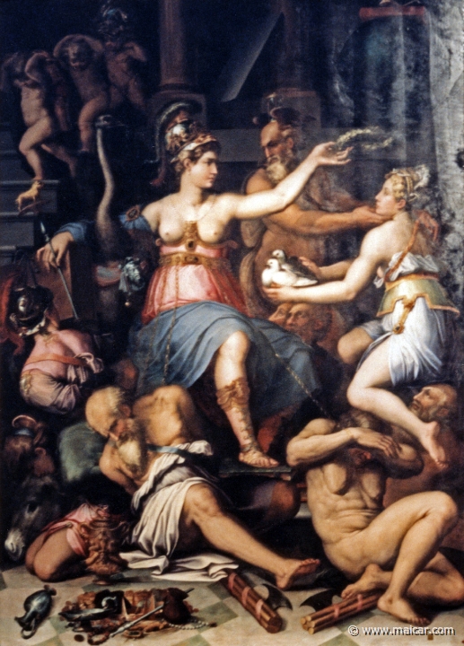 7423.jpg - 7423: Giorgio Vasari, 1511-1574: Allegoria della Giustizia, della Verità e dei Vizi. Capodimonte Palace and National Gallery, Naples.