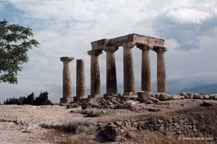 6618.jpg - 6618: Temple of Apollo, Corinth. Site of Corinth.