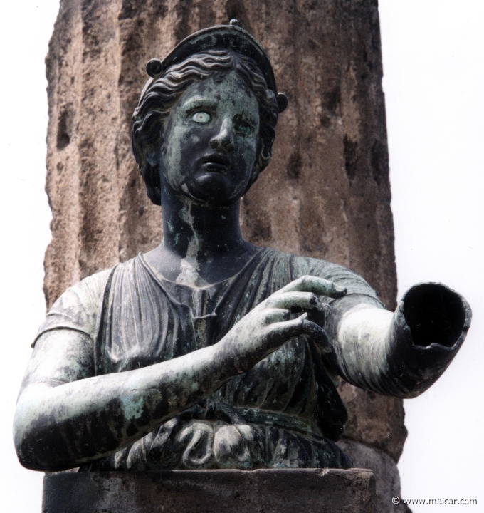 7404.jpg - 7404: Diana, in front of the Temple of Apollo, Pompeii.