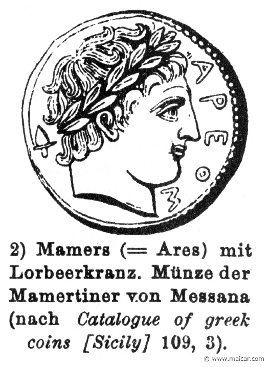 RII.2-2394.jpg - RII.2-2394: Ares.Wilhelm Heinrich Roscher (Göttingen, 1845- Dresden, 1923), Ausfürliches Lexikon der griechisches und römisches Mythologie, 1884.