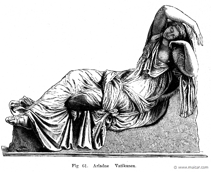 cen199.jpg - cen199: Ariadne. Roman copy of a Greek original from 250 BC (Vatican). Julius Centerwall, Grekernas och romarnas mytologi (1897).