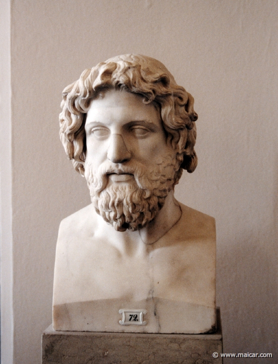 2129.jpg - 2129: Asklepios. Römische Kopie nach griechische Statue. Anfang 4 Jhr. v. Chr. Pergamon Museum, Berlin.