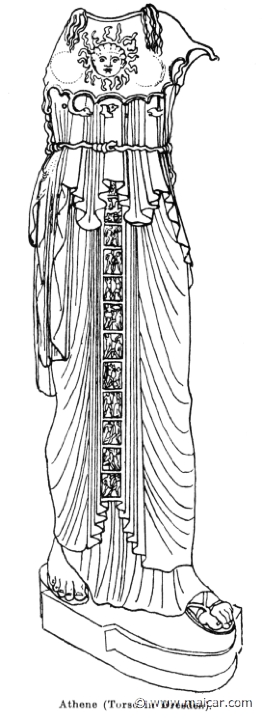 RI.1-0694.jpg - RI.1-0694: Torso of Athena.Wilhelm Heinrich Roscher (Göttingen, 1845- Dresden, 1923), Ausfürliches Lexikon der griechisches und römisches Mythologie, 1884.
