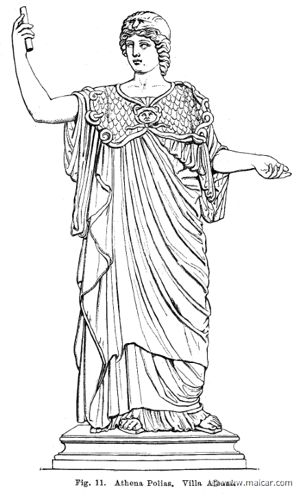 see025.jpg - see025: Athena Polias, Villa Albani.Otto Seemann, Grekernas och romarnes mytologi (1881).