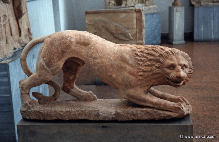 6302.jpg - 6302: Lion (c. 4C BC). National Archaeological Museum, Athens.