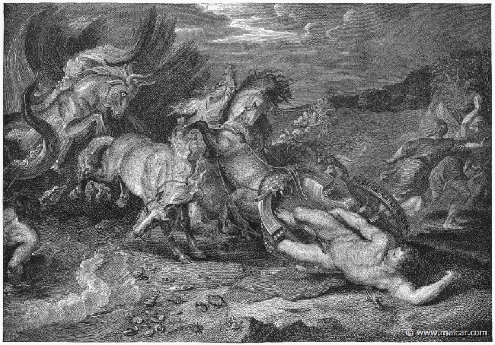 print018.jpg - print018: The Death of Hippolytus. Rubens (Artist) and Anker Smith (Engraver).