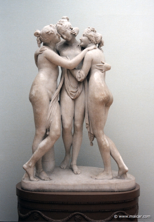 5119.jpg - 5119: Antonio Canova, 1757-1822: The three Graces. Ny Carlsberg Glyptotek, Copenhagen.