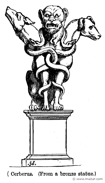 smi157.jpg - smi157: Cerberus. Sir William Smith, A Smaller Classical Dictionary of Biography, Mythology, and Geography (1898).