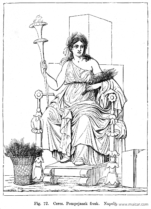 cen232.jpg - cen232: Ceres. Fresco from Pompeii.Julius Centerwall, Grekernas och romarnas mytologi (1897).