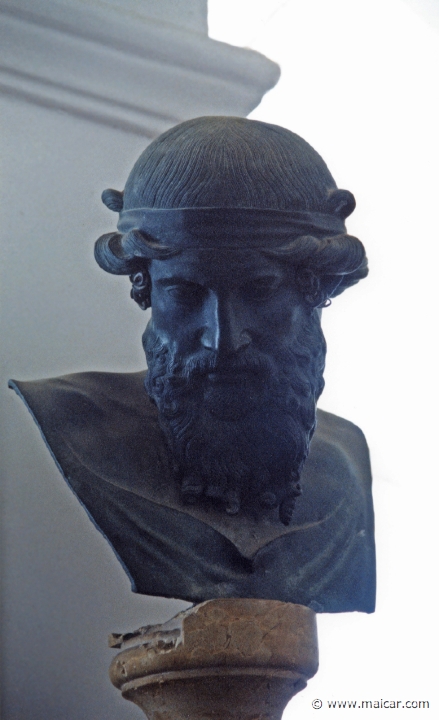 7503.jpg - 7503: Bacchus. Dionysus / Priapus, from ‘Villa dei Papiri’ in Herculaneum. Greek, 4th century BC. Axel Munthe's Villa San Michele, Capri.