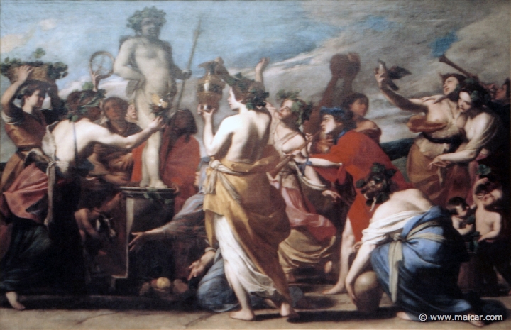 9811.jpg - 9811: Massimo Stanzione 1585-1656: Sacrificio a Baco. Museo Nacional del Prado, Madrid.