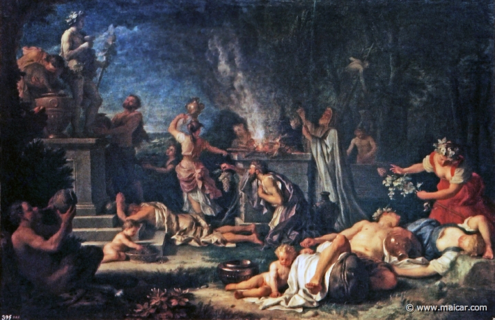 9909.jpg - 9909: Michel-Ange Houasse 1680-1730: Ofrenda a Baco. Museo Nacional del Prado.