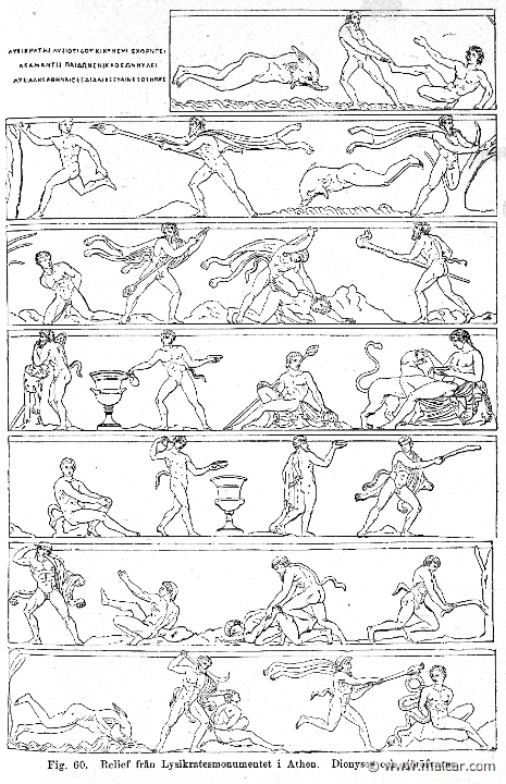 cen197.jpg - cen197: Dionysus and the sailors. Relief, Athens.Julius Centerwall, Grekernas och romarnas mytologi (1897).