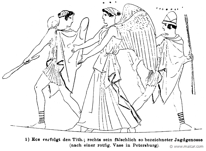 RV-1027.jpg - RV-1027: Eos pursuing Tithonus. Wilhelm Heinrich Roscher (Göttingen, 1845- Dresden, 1923), Ausfürliches Lexikon der griechisches und römisches Mythologie, 1884.