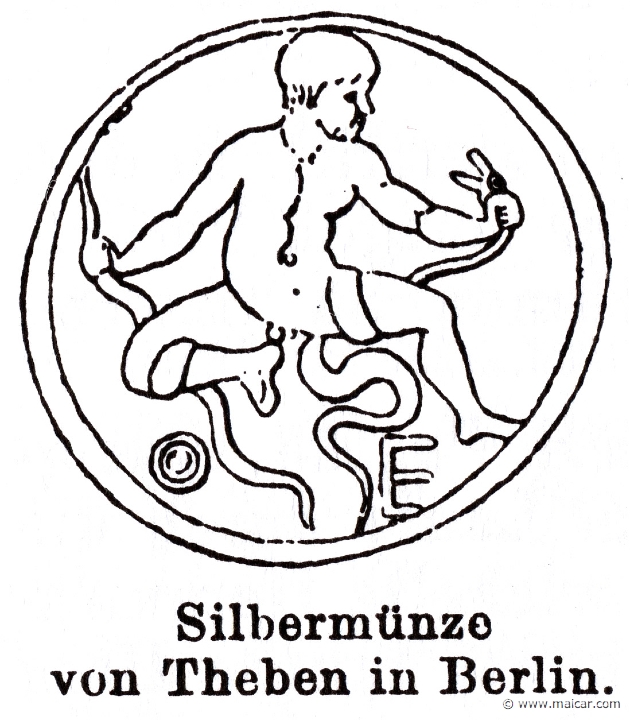 RI.2-2223.jpg - RI.2-2223: Heracles. Silver coin from Thebes.Wilhelm Heinrich Roscher (Göttingen, 1845- Dresden, 1923), Ausfürliches Lexikon der griechisches und römisches Mythologie, 1884.