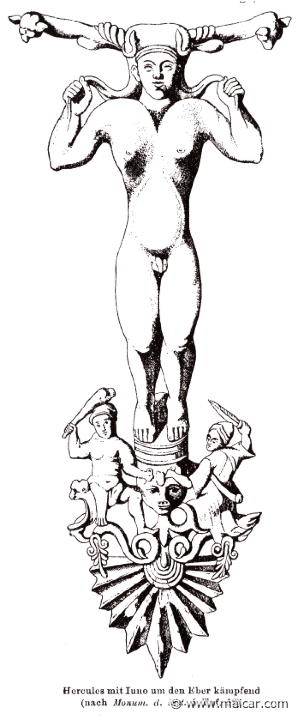 RI.2-2263.jpg - RI.2-2263: Heracles and Hera fighting.Wilhelm Heinrich Roscher (Göttingen, 1845- Dresden, 1923), Ausfürliches Lexikon der griechisches und römisches Mythologie, 1884.