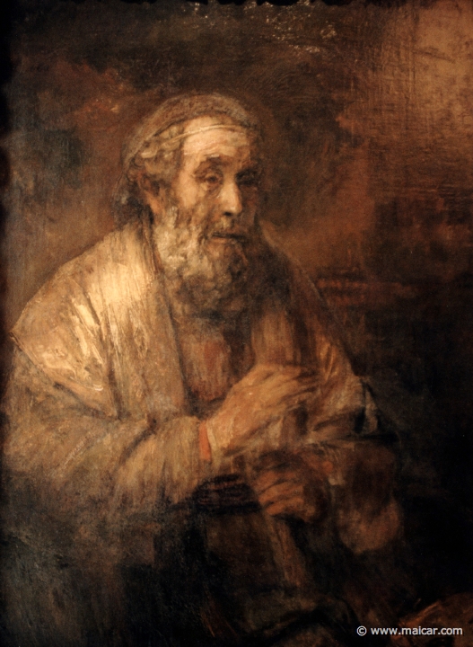 3908.jpg - 3908: Rembrandt 1606-1669: Homer. Mauritshuis, Den Haag.