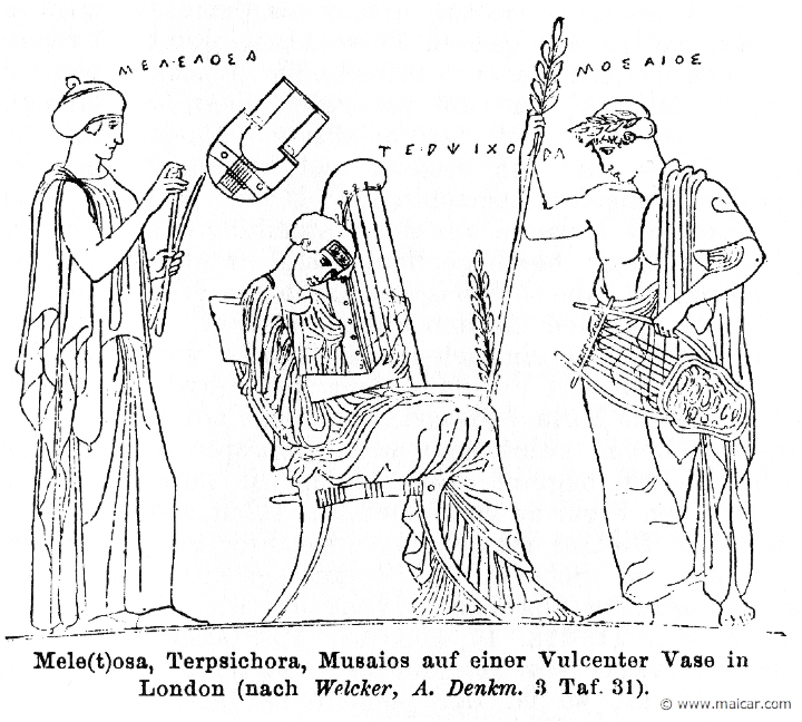 RII.2-3238.jpg - RII.2-3238: Musaeus and Terpsichore.Wilhelm Heinrich Roscher (Göttingen, 1845- Dresden, 1923), Ausfürliches Lexikon der griechisches und römisches Mythologie, 1884.