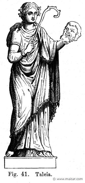 pet131a.jpg - pet131a: The Muse Talia.A. H. Petiscus, Olympen eller grekernes och romarnes mytologi (1872).