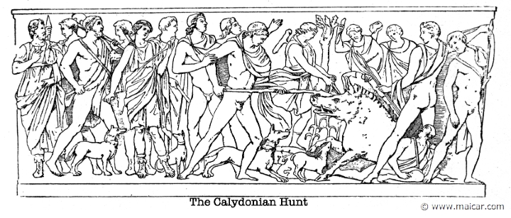 gay251.jpg - gay251: The Calydonian hunters. Charles Mills Gayley, The Classic Myths in English Literature (1893).