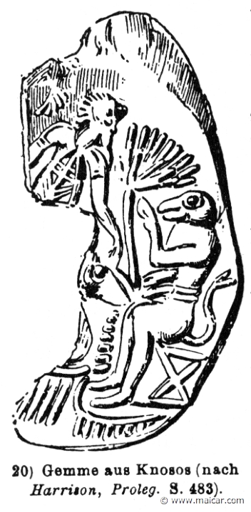 RV-0755.jpg - RV-0755: Theseus and the Minotaur.Wilhelm Heinrich Roscher (Göttingen, 1845- Dresden, 1923), Ausfürliches Lexikon der griechisches und römisches Mythologie, 1884.