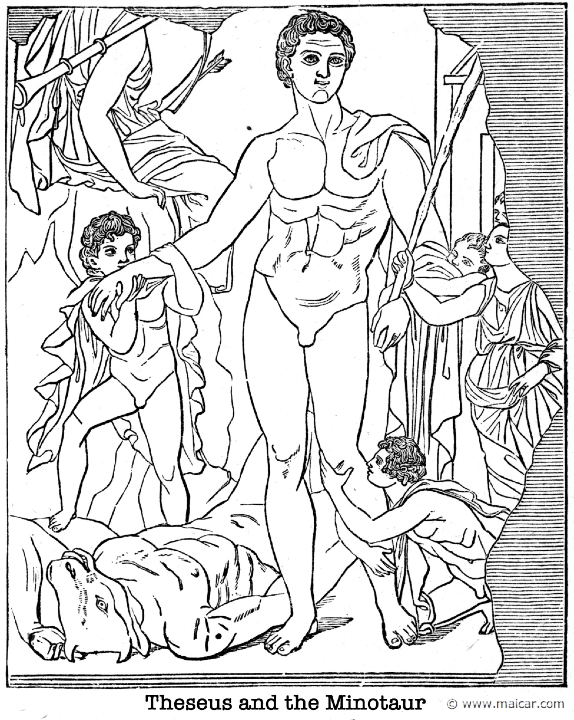 gay261.jpg - gay261: Theseus and the Minotaur.Charles Mills Gayley, The Classic Myths in English Literature (1893).