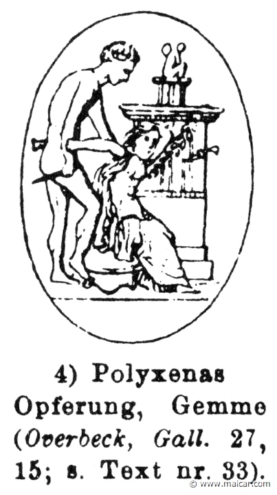 RIII.1-0175.jpg - RIII.1-0175: Sacrifice of Polyxena. Wilhelm Heinrich Roscher (Göttingen, 1845- Dresden, 1923), Ausfürliches Lexikon der griechisches und römisches Mythologie, 1884.
