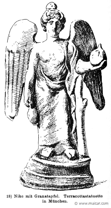 RIII.1-0340.jpg - RIII.1-0340: Nike with a pomegranate. Wilhelm Heinrich Roscher (Göttingen, 1845- Dresden, 1923), Ausfürliches Lexikon der griechisches und römisches Mythologie, 1884.