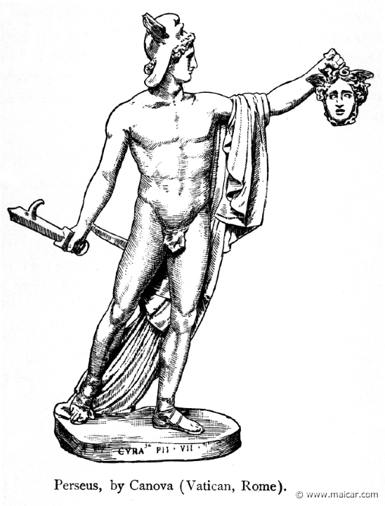 bul143.jpg - bul143: Perseus, by A. Canova, 1757-1822. Thomas Bulfinch, The Age of Fable or Beauties of Mythology (1898).