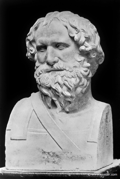 hek011.jpg - hek011: Herme des Archidamos II. Neapel, Nationalmuseum. Die Bildniskunst der Griechen und Römer, von Anton Hekler (1912).