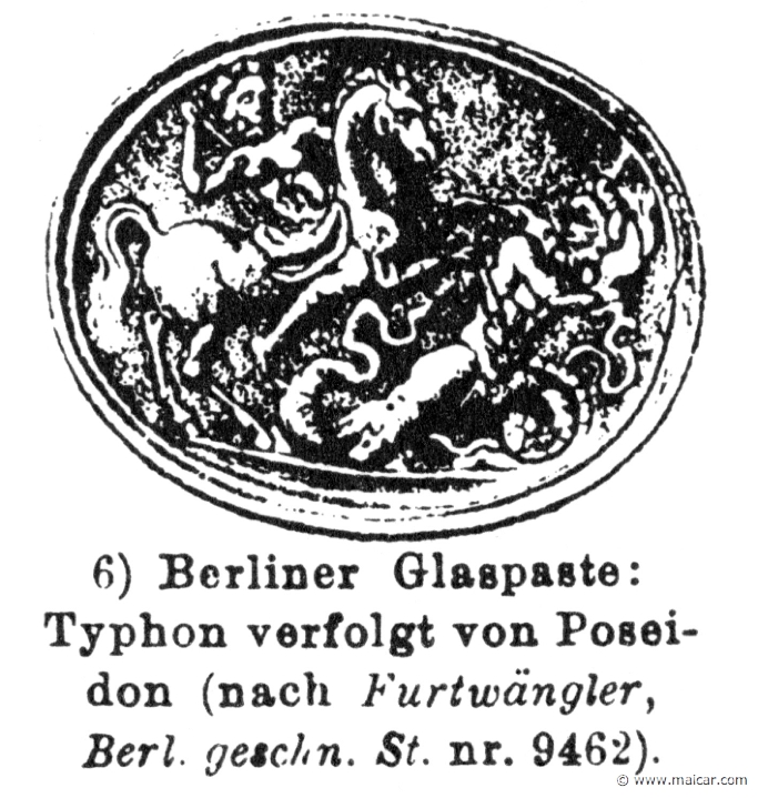 RV-1454.jpg - RV-1454: Poseidon pursuing Typhon.Wilhelm Heinrich Roscher (Göttingen, 1845- Dresden, 1923), Ausfürliches Lexikon der griechisches und römisches Mythologie, 1884.