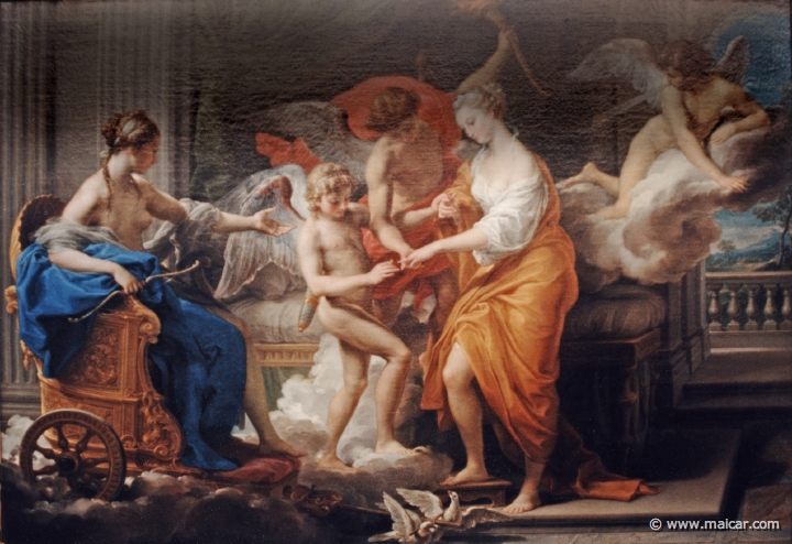 2303.jpg - 2303: Die vermählung Amors mit Psyche. Pompeo Girolamo Batoni 1708-87. Gemälde Galerie Kulturforum, Berlin.