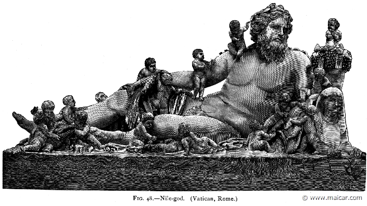 mur048.jpg - mur048: Nilus, river god. Alexander S. Murray, Manual of Mythology (1898).