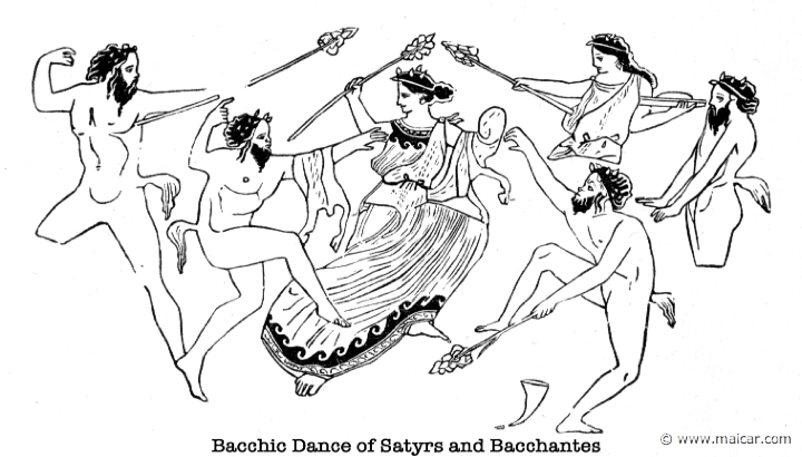 gay175.jpg - gay175: Satyrs and Maenads dancing. Charles Mills Gayley, The Classic Myths in English Literature (1893).