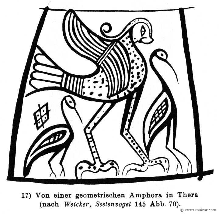 RIV-0623b.jpg - RIV-0623b: Siren, in a geometric amphora, Thera. Wilhelm Heinrich Roscher (Göttingen, 1845- Dresden, 1923), Ausfürliches Lexikon der griechisches und römisches Mythologie, 1884.
