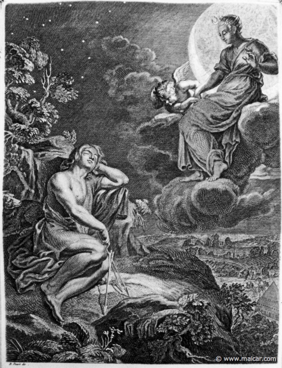 3006detail.jpg - 3006 (detail): The Moon and Endymion. Bernard Picart (1673-1733), Fabeln der Alten (Musen-Tempel), 1754.