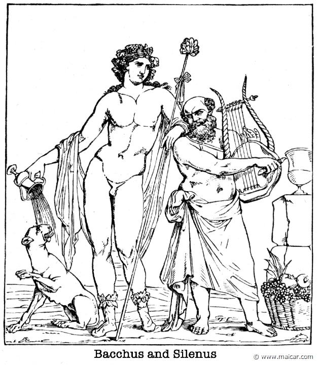 gay174.jpg - gay174: Dionysus and Silenus. Charles Mills Gayley, The Classic Myths in English Literature (1893).