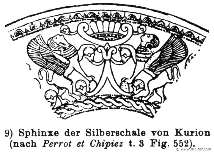 RIV-1346.jpg - RIV-1346: Sphinxes. Wilhelm Heinrich Roscher (Göttingen, 1845- Dresden, 1923), Ausfürliches Lexikon der griechisches und römisches Mythologie, 1884.