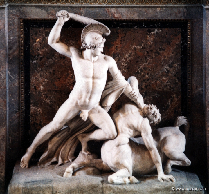 0602.jpg - 0602: Antonio Canova, 1757-1822: Theseus besiegt den Kentauren, 1805-1819. Künsthistorische Museum, Wien.