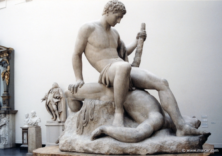 7814.jpg - 7814: Antonio Canova 1757-1822: Theseus and the Minotaur. Victoria and Albert Museum, London.