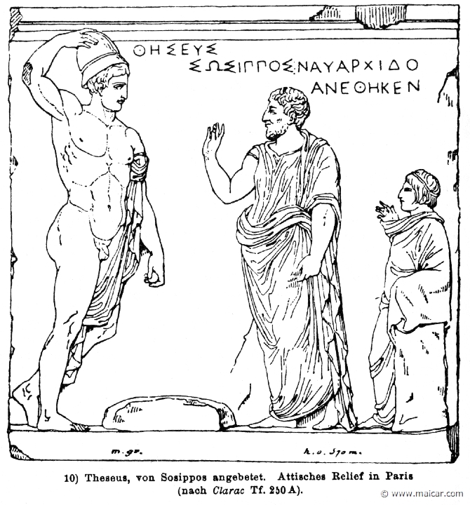 RV-0724.jpg - RV-0724: Theseus (left) and Sosippus. Wilhelm Heinrich Roscher (Göttingen, 1845- Dresden, 1923), Ausfürliches Lexikon der griechisches und römisches Mythologie, 1884.