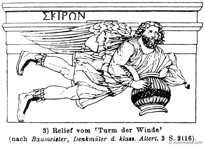 RIV-1013.jpg - RIV-1013: Wind. "Tower of Winds." Wilhelm Heinrich Roscher (Göttingen, 1845- Dresden, 1923), Ausfürliches Lexikon der griechisches und römisches Mythologie, 1884.