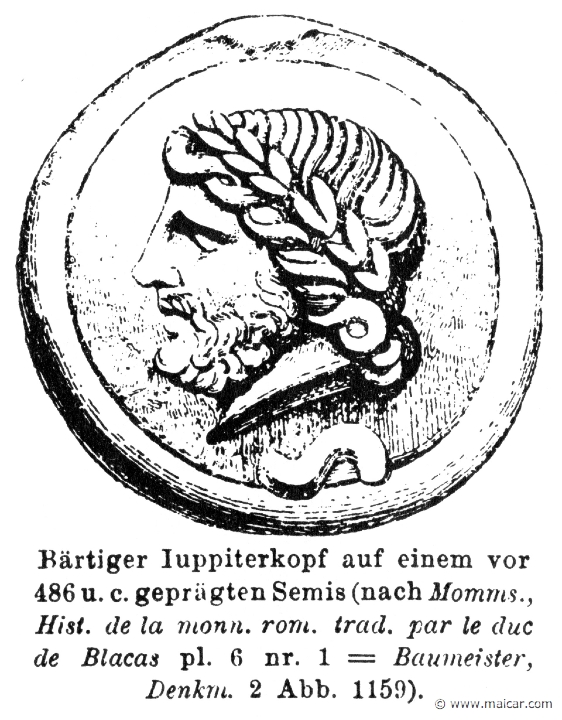 RII.1-0755.jpg - RII.1-0755: Head of Jupiter. Wilhelm Heinrich Roscher (Göttingen, 1845- Dresden, 1923), Ausfürliches Lexikon der griechisches und römisches Mythologie, 1884.
