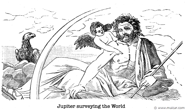 gay037.jpg - gay037: Zeus surveying the world.Charles Mills Gayley, The Classic Myths in English Literature (1893).