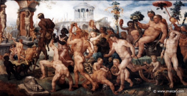 0520.jpg - 0520: Bacchus' Triumph (1536-37). Maerten van Heemskerck 1498-1574. K√ºnsthistorische Museum, Wien.‚Ä®