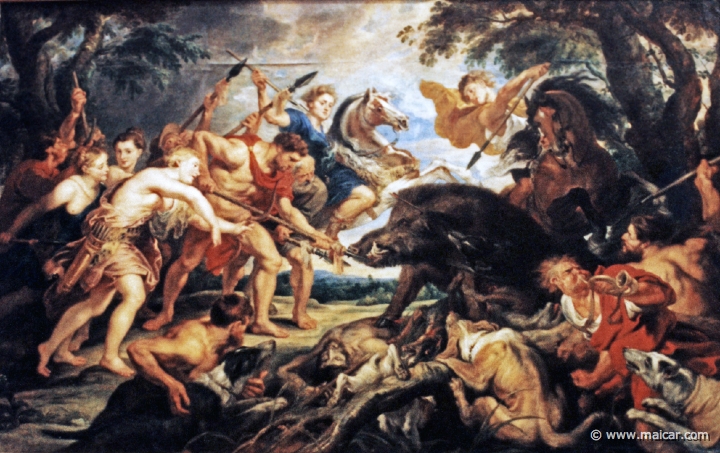 0534.jpg - 0534: P. P. Rubens 1577-1640: Jagd des Meleager und der Atalante (c.1616-20). K√ºnsthistorische Museum, Wien.