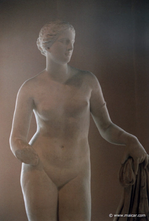 1204.jpg - 1204: Aphrodite from Cnidos. Praxiteles, 350 BC. Antikmuseet, Lund.